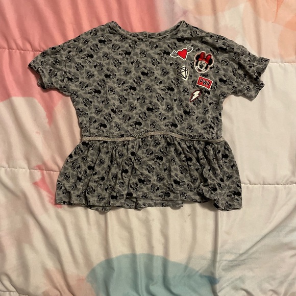 Disney Minnie Mouse Gray 3 Piece Shirt/Pants/Jacket Set - Size Toddler 3T - Picture 7 of 11